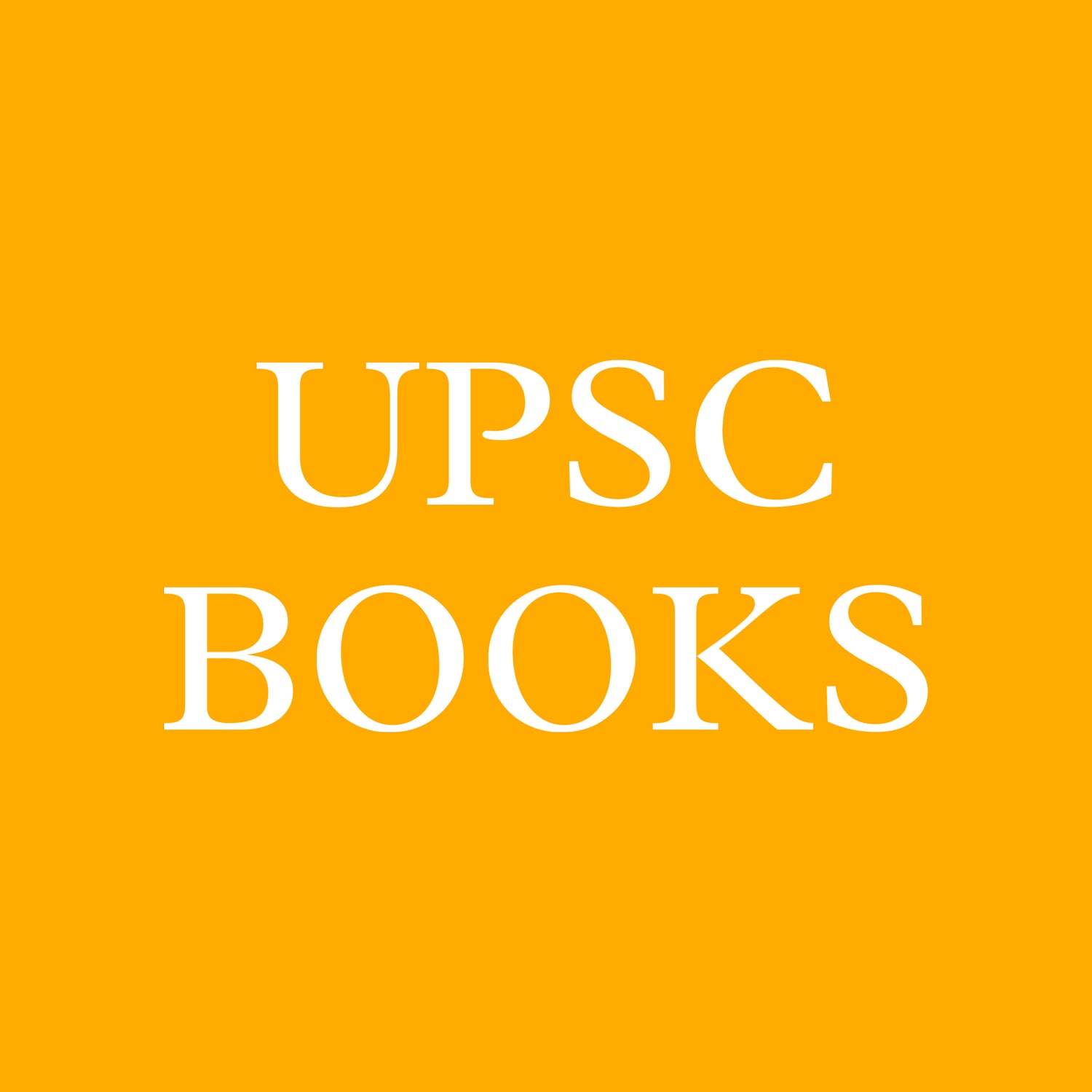 UPSC BOOKS