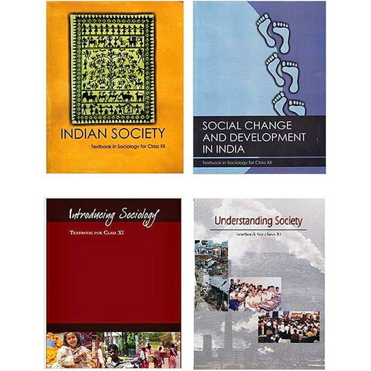 NCERT SOCIOLOGY SET | 11th TO 12th | ENGLISH | ALL 4 BOOKS | (Hardcopy Paperbook, NCERT)