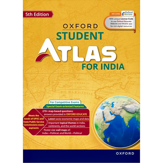 Oxford Student Atlas for India, Fifth Edition - Useful for Competitive Exams